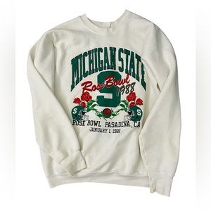 Vintage Michigan State Rose Bowl Sweater